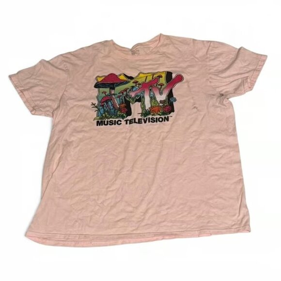 MTV Graphic T-Shirt in Pink - Picture 1 of 3